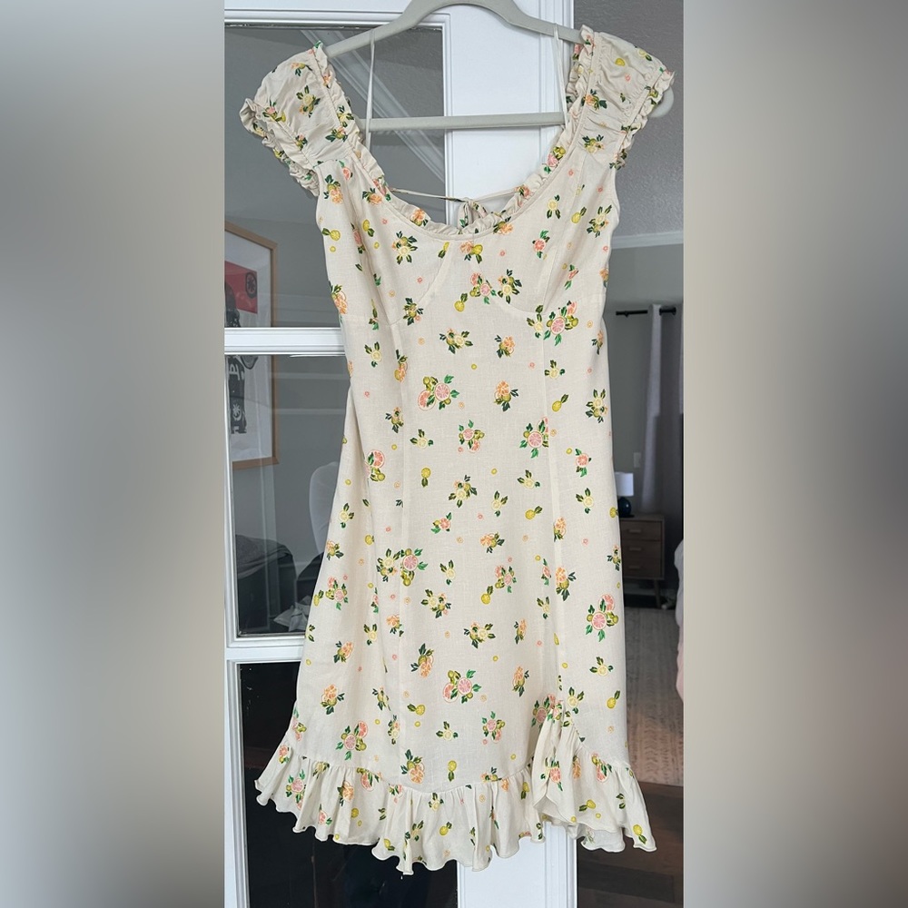 Free People Mini Cotton Floral Dress
